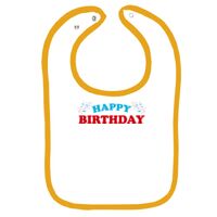 Infant Contrast Trim Terry Bib Thumbnail