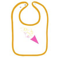 Infant Contrast Trim Terry Bib Thumbnail