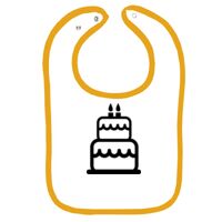 Infant Contrast Trim Terry Bib Thumbnail