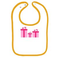 Infant Contrast Trim Terry Bib Thumbnail