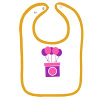 Infant Contrast Trim Terry Bib Thumbnail