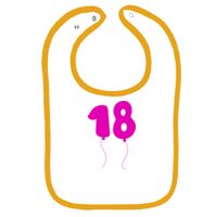 Infant Contrast Trim Terry Bib Thumbnail