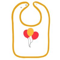 Infant Contrast Trim Terry Bib Thumbnail