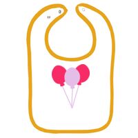 Infant Contrast Trim Terry Bib Thumbnail