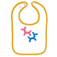 Infant Contrast Trim Terry Bib Thumbnail