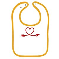 Infant Contrast Trim Terry Bib Thumbnail