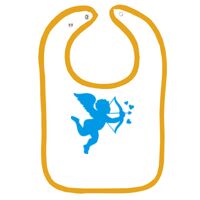 Infant Contrast Trim Terry Bib Thumbnail