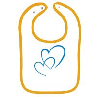 Infant Contrast Trim Terry Bib Thumbnail