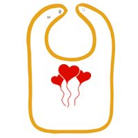 Infant Contrast Trim Terry Bib Thumbnail