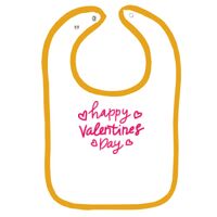 Infant Contrast Trim Terry Bib Thumbnail