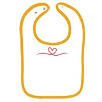 Infant Contrast Trim Terry Bib Thumbnail