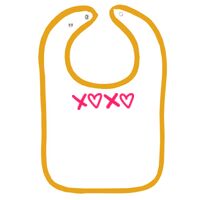 Infant Contrast Trim Terry Bib Thumbnail