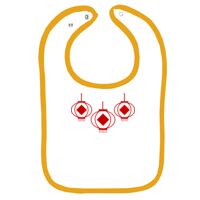Infant Contrast Trim Terry Bib Thumbnail
