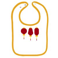 Infant Contrast Trim Terry Bib Thumbnail