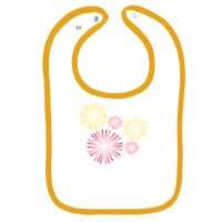 Infant Contrast Trim Terry Bib Thumbnail