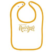 Infant Contrast Trim Terry Bib Thumbnail