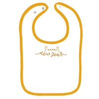 Infant Contrast Trim Terry Bib Thumbnail