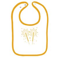 Infant Contrast Trim Terry Bib Thumbnail