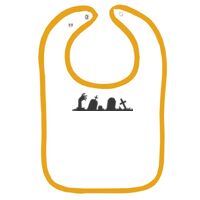 Infant Contrast Trim Terry Bib Thumbnail