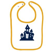 Infant Contrast Trim Terry Bib Thumbnail