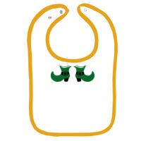 Infant Contrast Trim Terry Bib Thumbnail
