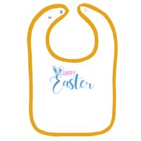 Infant Contrast Trim Terry Bib Thumbnail