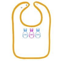 Infant Contrast Trim Terry Bib Thumbnail