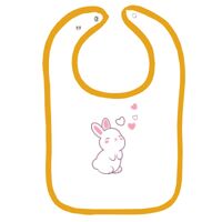 Infant Contrast Trim Terry Bib Thumbnail