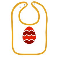 Infant Contrast Trim Terry Bib Thumbnail