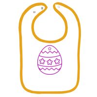 Infant Contrast Trim Terry Bib Thumbnail