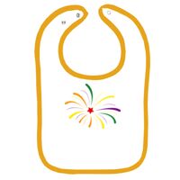 Infant Contrast Trim Terry Bib Thumbnail