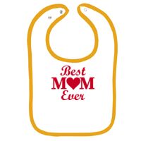 Infant Contrast Trim Terry Bib Thumbnail