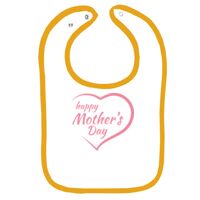Infant Contrast Trim Terry Bib Thumbnail