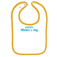 Infant Contrast Trim Terry Bib Thumbnail