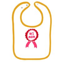 Infant Contrast Trim Terry Bib Thumbnail
