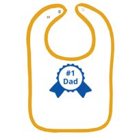 Infant Contrast Trim Terry Bib Thumbnail