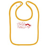 Infant Contrast Trim Terry Bib Thumbnail