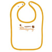 Infant Contrast Trim Terry Bib Thumbnail
