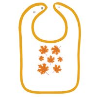 Infant Contrast Trim Terry Bib Thumbnail