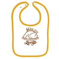 Infant Contrast Trim Terry Bib Thumbnail