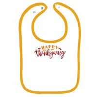 Infant Contrast Trim Terry Bib Thumbnail