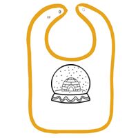 Infant Contrast Trim Terry Bib Thumbnail