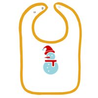 Infant Contrast Trim Terry Bib Thumbnail