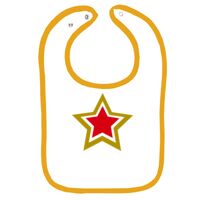 Infant Contrast Trim Terry Bib Thumbnail