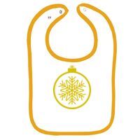 Infant Contrast Trim Terry Bib Thumbnail