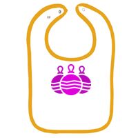 Infant Contrast Trim Terry Bib Thumbnail