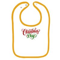 Infant Contrast Trim Terry Bib Thumbnail