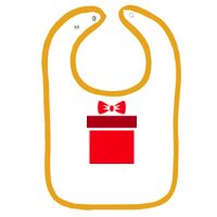 Infant Contrast Trim Terry Bib Thumbnail