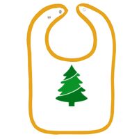 Infant Contrast Trim Terry Bib Thumbnail