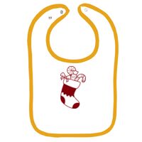 Infant Contrast Trim Terry Bib Thumbnail